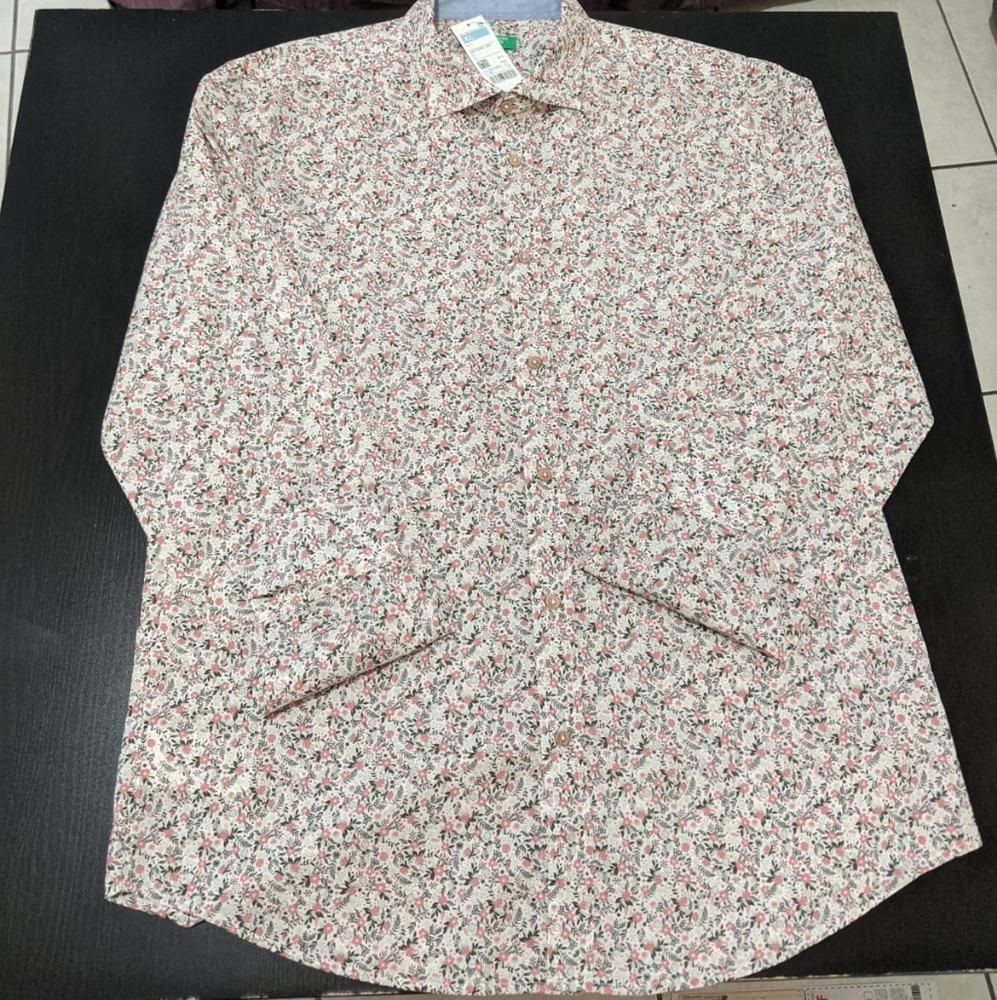 United color of benetton Men's XL Pattern Shirt